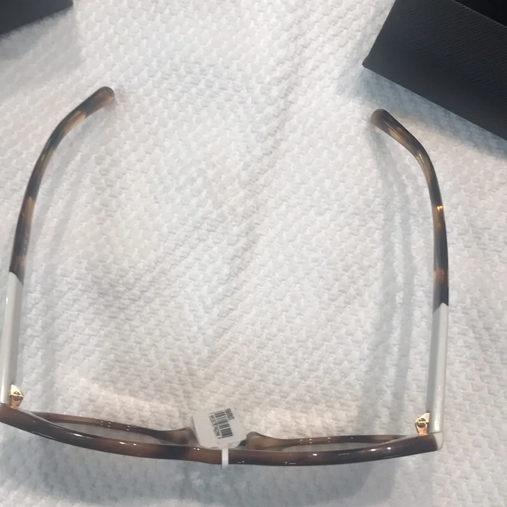 Rare discontinued Prada 11T striped dark brown womens sunglass. New with tags. - Picture 4 of 9